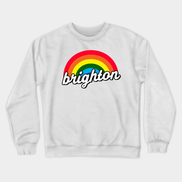 Brighton Gay Pride Rainbow Crewneck Sweatshirt by McNutt